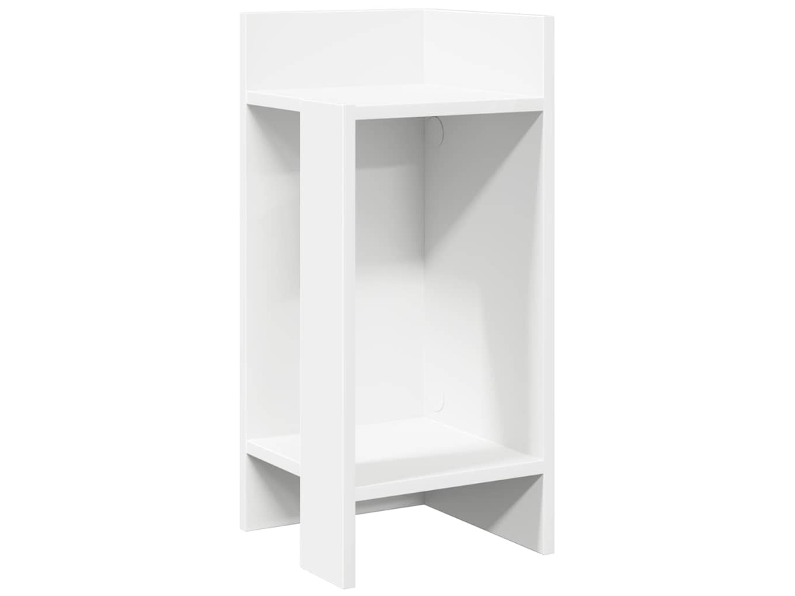 Conjunto de Mesas Laterais 2 Pcs com Prateleira Branco MAISON EXCLUSIVE (110x50x103 cm)