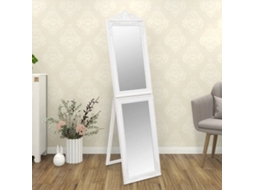 Vidaxl Espelho De Pé 45x180 Cm Branco