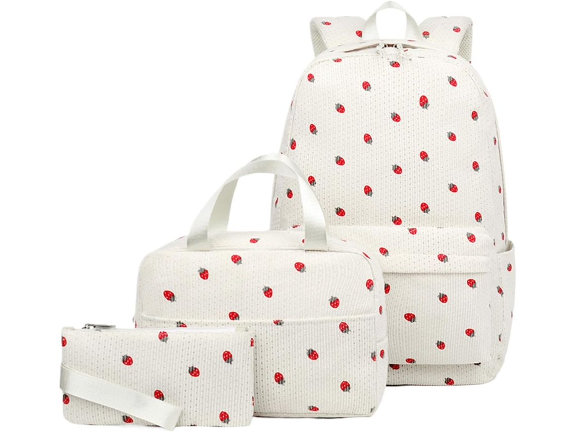 De Voyage En Veludo Côtelé De Sacos À Livres Para Meninas Para Exploração | De Várias Peças Com Gokoco