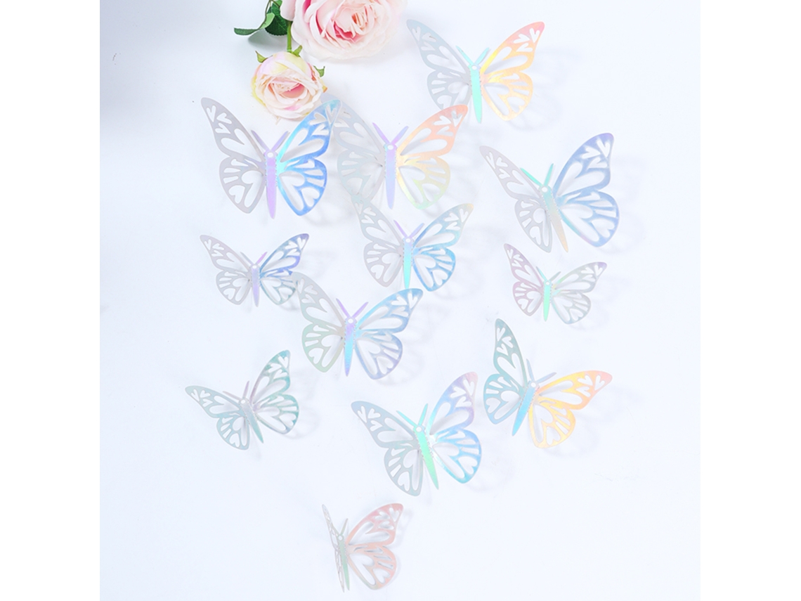 Adesivos de Parede Borboleta 3D LAXISCREED para Casamentos e Festas
