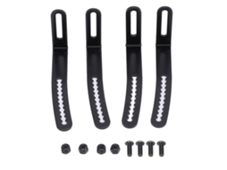 Suporte De Carcaça L Em Metal Ajustável Para Carro Rc Crawler 1/10 Com Parafusos 4pcs