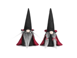 Decoração De Halloween Com Capa Chapéu E Boneca Sem Rosto