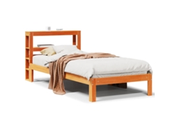 Bed Frame, Bed Frames Vidaxl Marrom Madeira De Pinho (100 X 200 Cm)