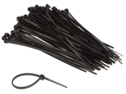 Conjunto de Abraçadeiras de Nylon 2 5 X 100 Mm Preto 100 Unidades VELLEMAN
