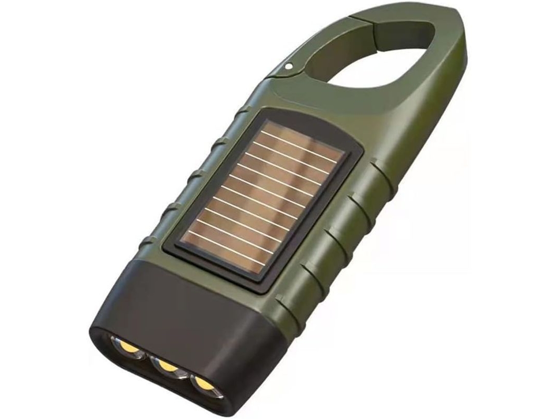 Lanterna Led Recarregável por Manivela e Solar S/MARCA