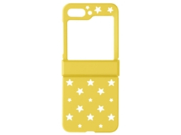 Capa Para Samsung Galaxy Z Flip 5 Ushion Acrílico Rígida Amarelo