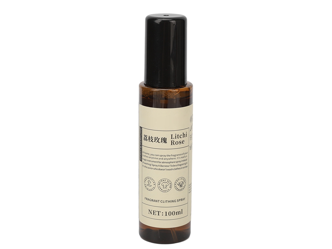 Spray Refrescante E Eliminador De Odores Para Tecidos Com Cheiro De Lichia E Rosa 100ml