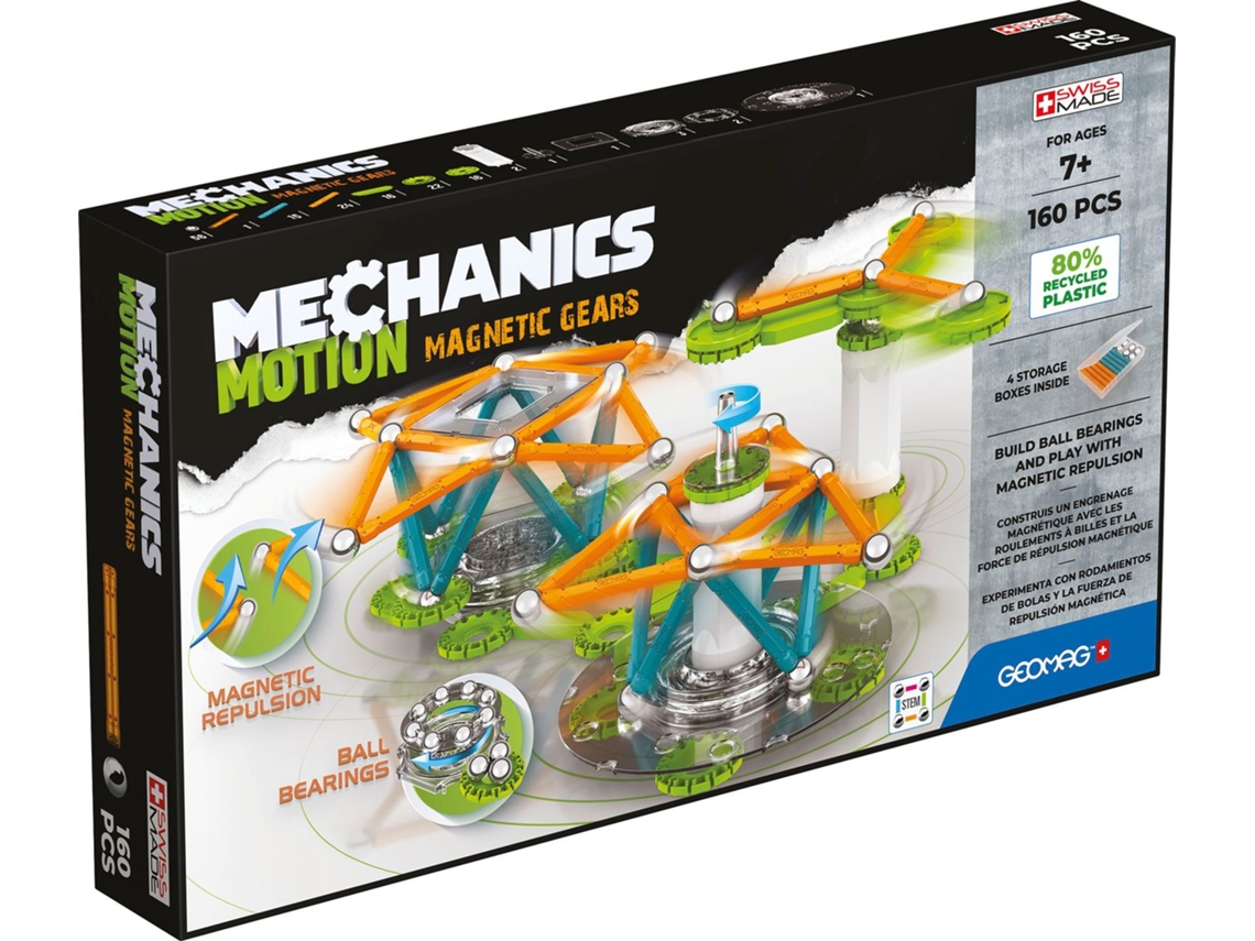 Mechanics Motion 3 Engrenagens 96 Unidades Geomag
