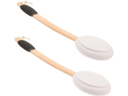 Lurelia Conjunto De 2 Escovas Esponja De Banho Para Duche, Esponja Suave, Cabo Longo E Antiderrapante, Rotina Spa Suave