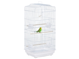 Gaiola de Metal para Pássaros com Portas e Bandeja 46,5x35,5x92cm S/MARCA