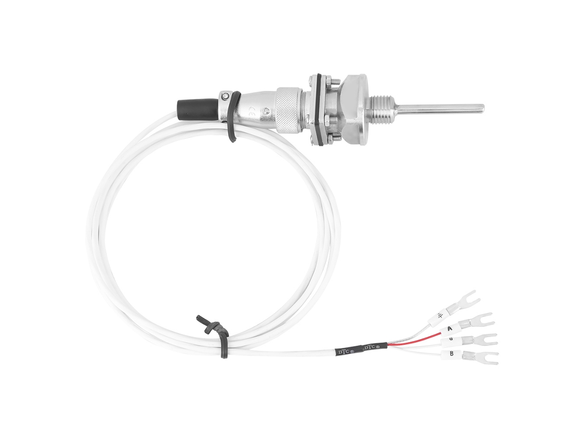 Sensores de temperatura RTD Pt100 com fio PTFE e conector M14 S/MARCA