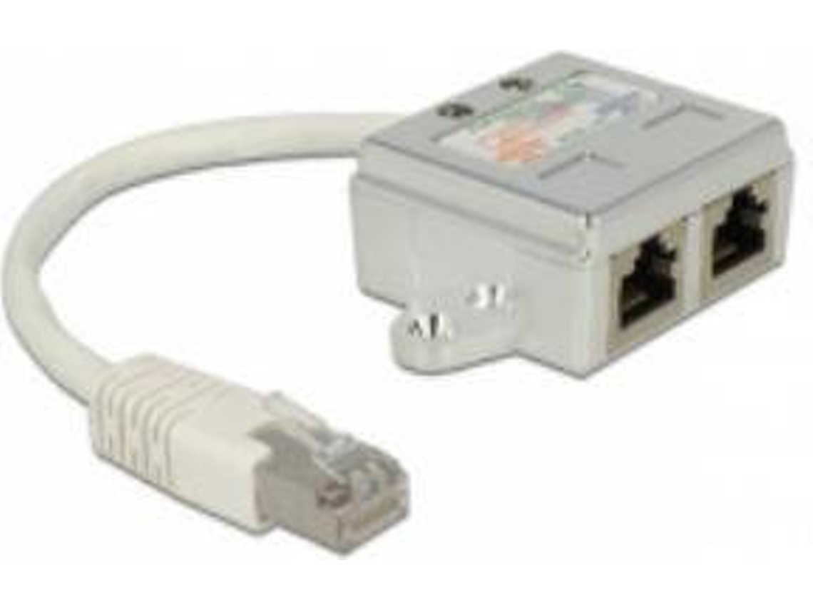 Cabo de Rede DELOCK (RJ45 - 15 cm - Branco)