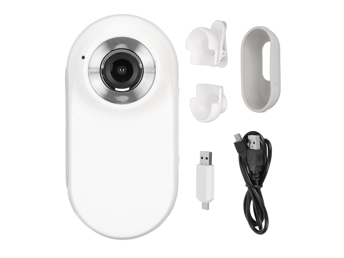 Câmera De Vídeo Portátil Mini 1080p Para Ciclismo Esportes Carro Casa Branca