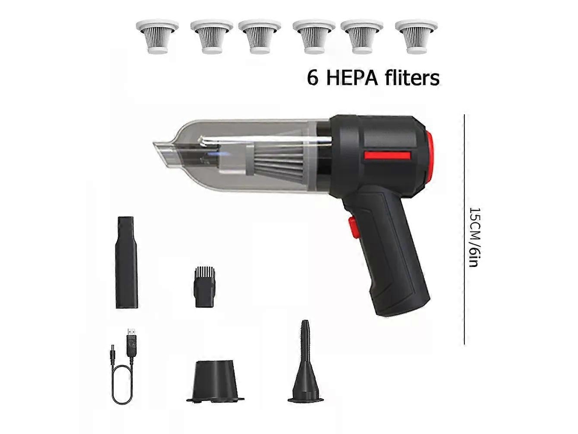 Aspirador De Pó Automotivo 9000pa Soprador De Ar Espanador Sem Fio Usb Limpeza De Teclado De Laptop Mini Aspirador De Pó Automáti Aquaforge