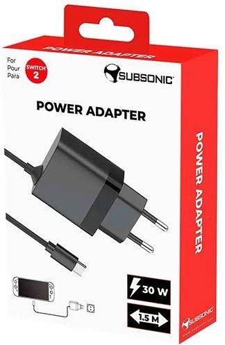 Adaptador de Corrente SUBSONIC Nintendo Switch 2