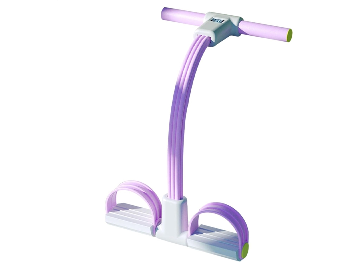Faixa Elástica De Resistência Com Pedal 6 Tubos Para Yoga | Corda Elástica Com Visor , Gokoco
