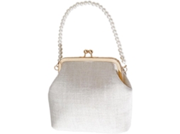 Bolsa de ombro feminina estilo rockabilly, elegante bolsa transversal com detalhes em alça de miçangas.