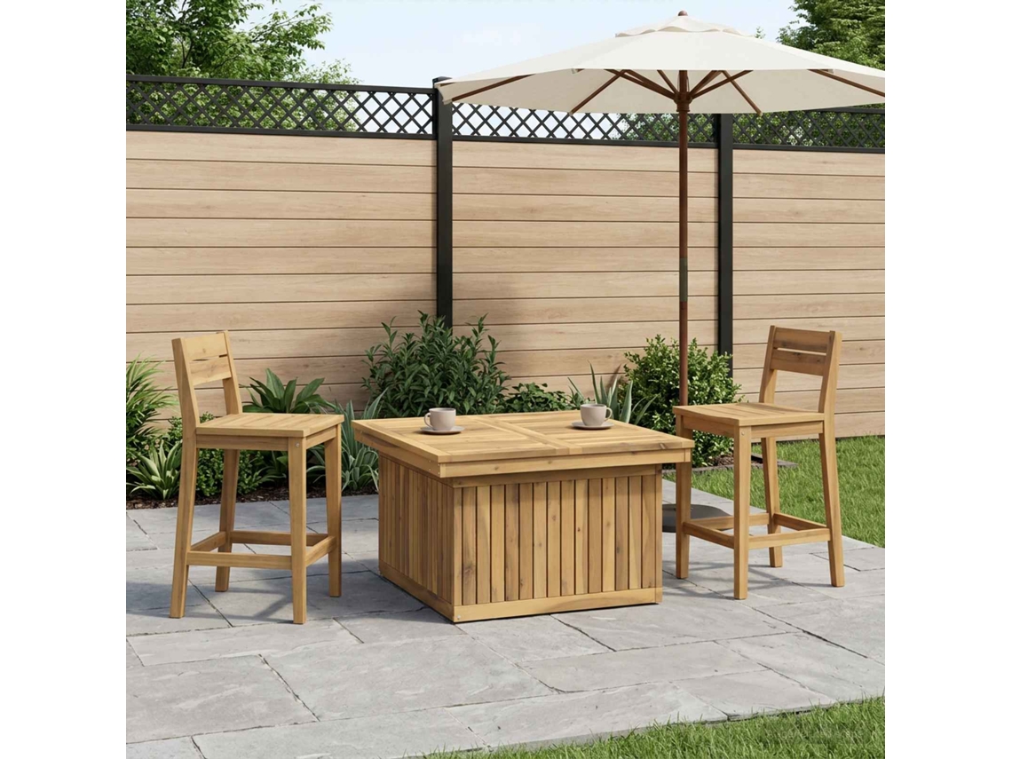 Vidaxl Branco 80,5 X 80 X 75/44,5 Cm