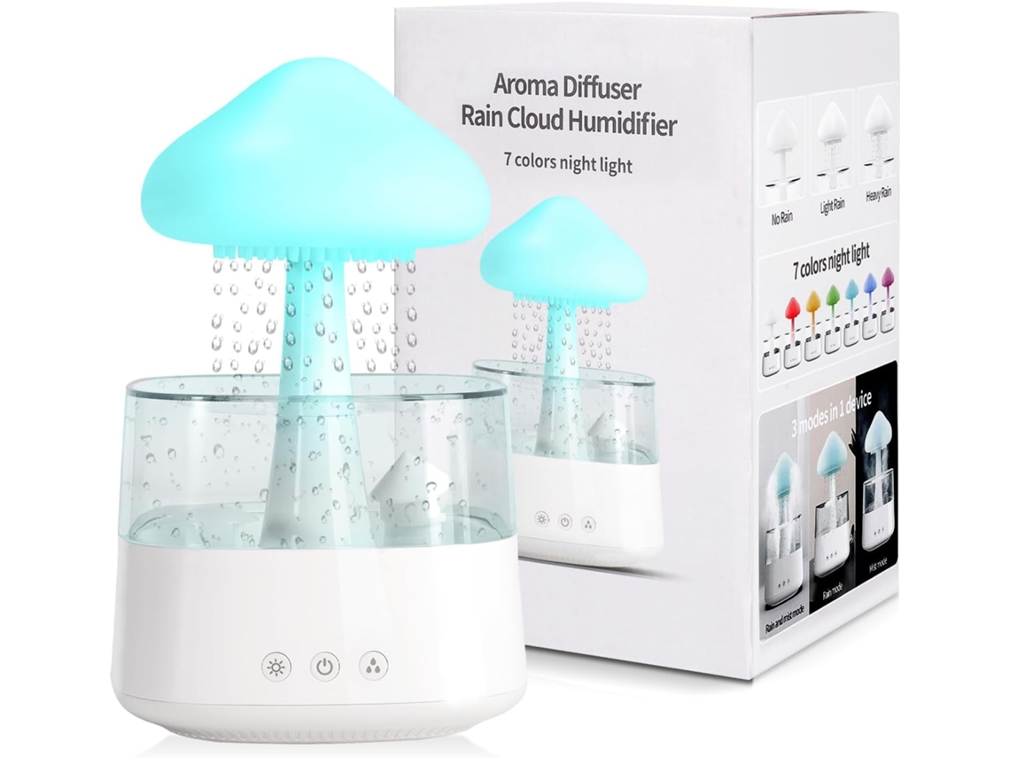 Umidificador 450ml Sem Bpa Desliga Automático Fácil Limpeza P/ Quarto Criança Escritório Planta ZYBLSSBB