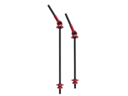 Pino De Liberação Rápido Para Ciclismo Com Alça Ergonômica Em Fibra De Carbono Para Rodas Dianteira E Traseira Vermelho