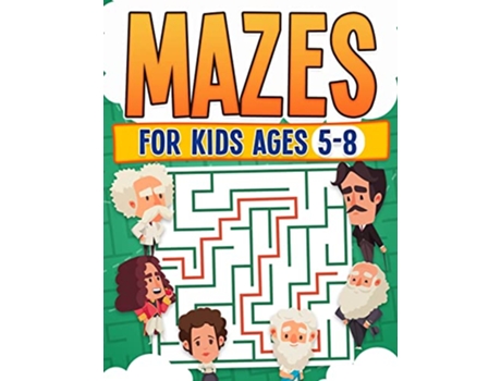 Livro Mazes For Kids Ages 58 Kids Activity Book Challenging Maze Book For All Levels Large Print Great Gift Paperback de Rr Publishing (Inglês)