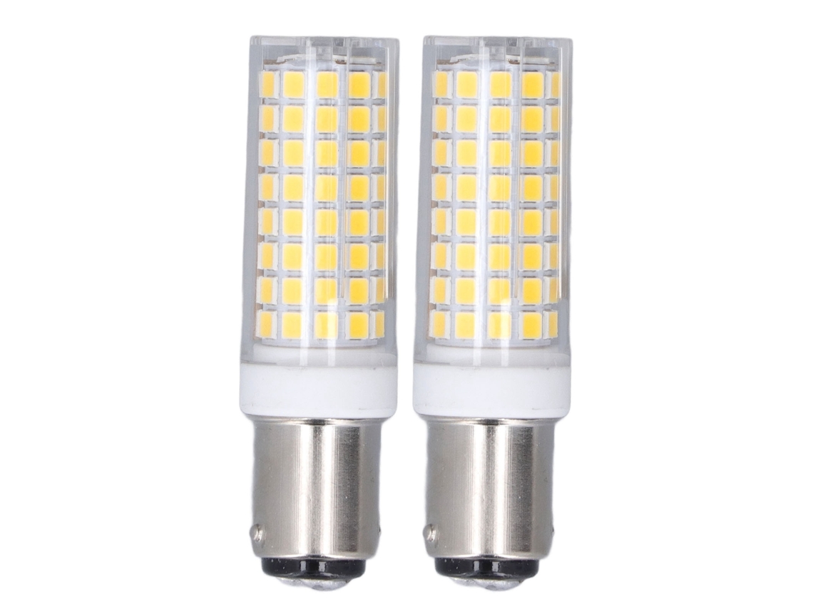 2 Pcs Lâmpada de Milho Led Ba15d 10w Regulável 102leds Cerâmica Ac 100 120v