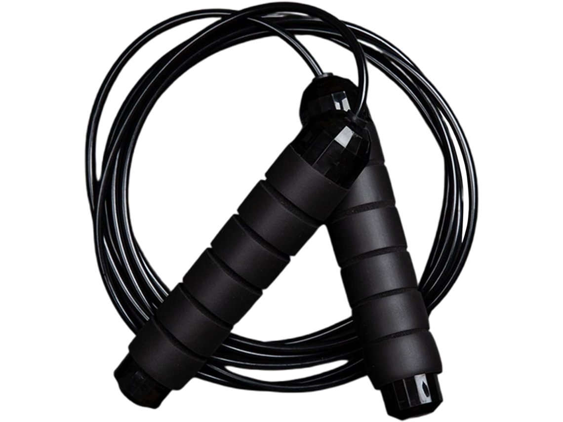 Corda De Pular Ajustável Partykindom Em Aço Antiemaranhamento, 420g, Revestida Em Pvc, Ideal Para Boxe E Fitness