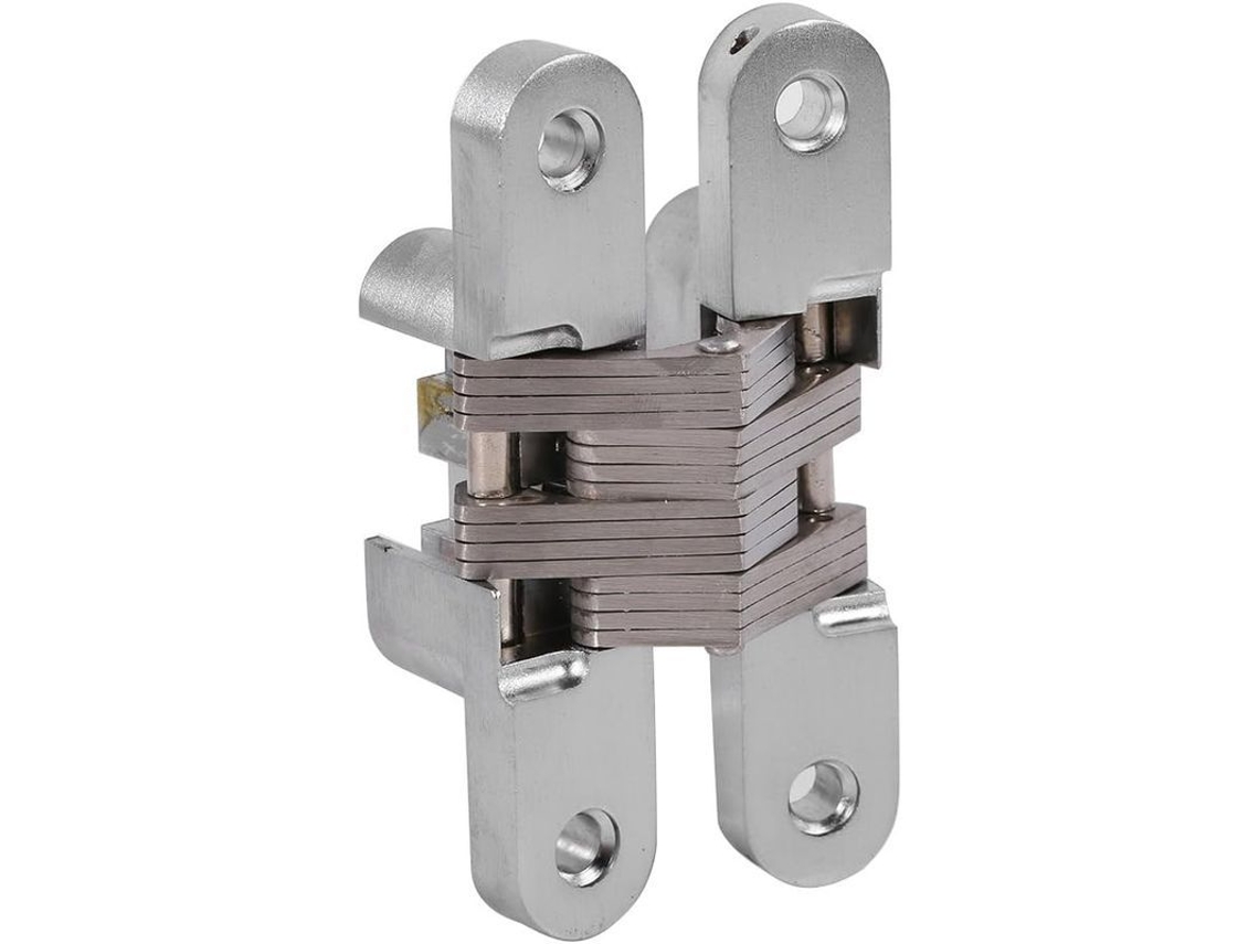 2026 bisagras Ocultas de Aleación de Zinc para Puertas Plegables, Rotación 180°, Resistente, 94mm, 10kg, 2 Piezas