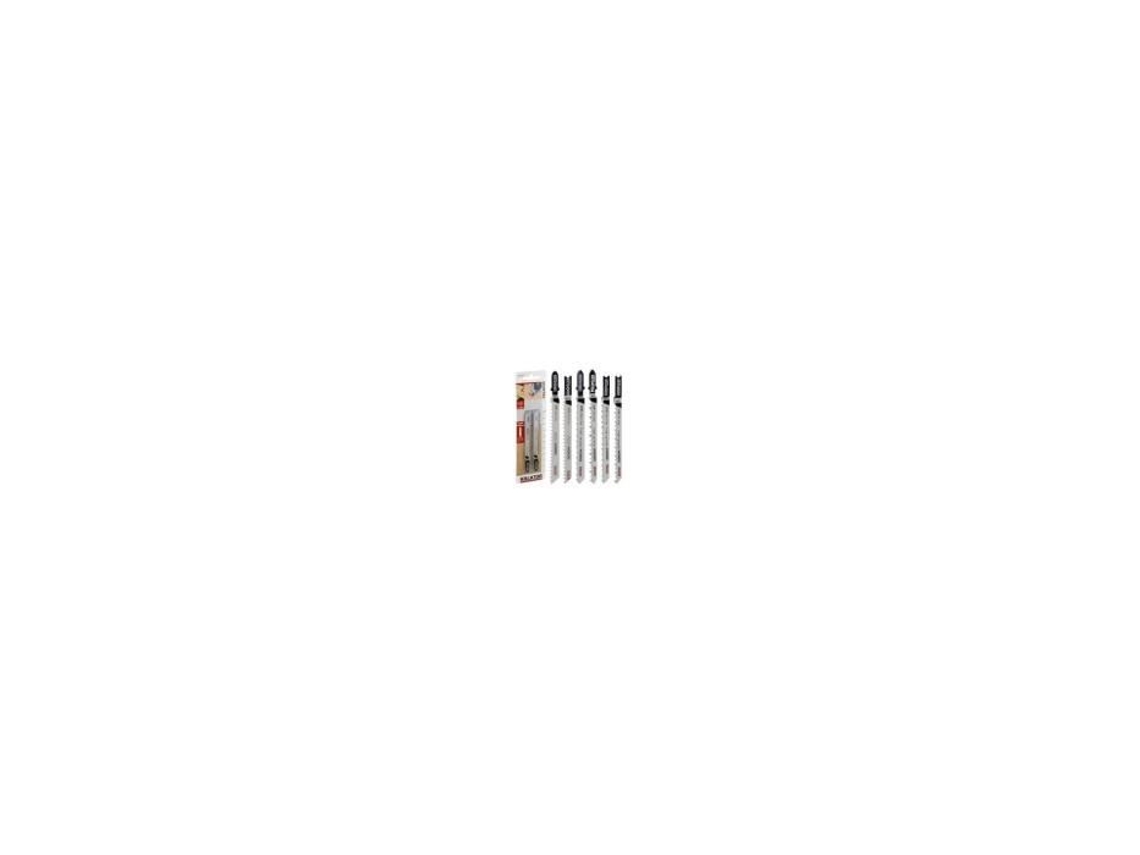 Lâminas de serra vertical HCS para madeira - Corte reto - KREATOR - Comprimento 100mm - Dentado 10 TPI - Passo 2,5mm