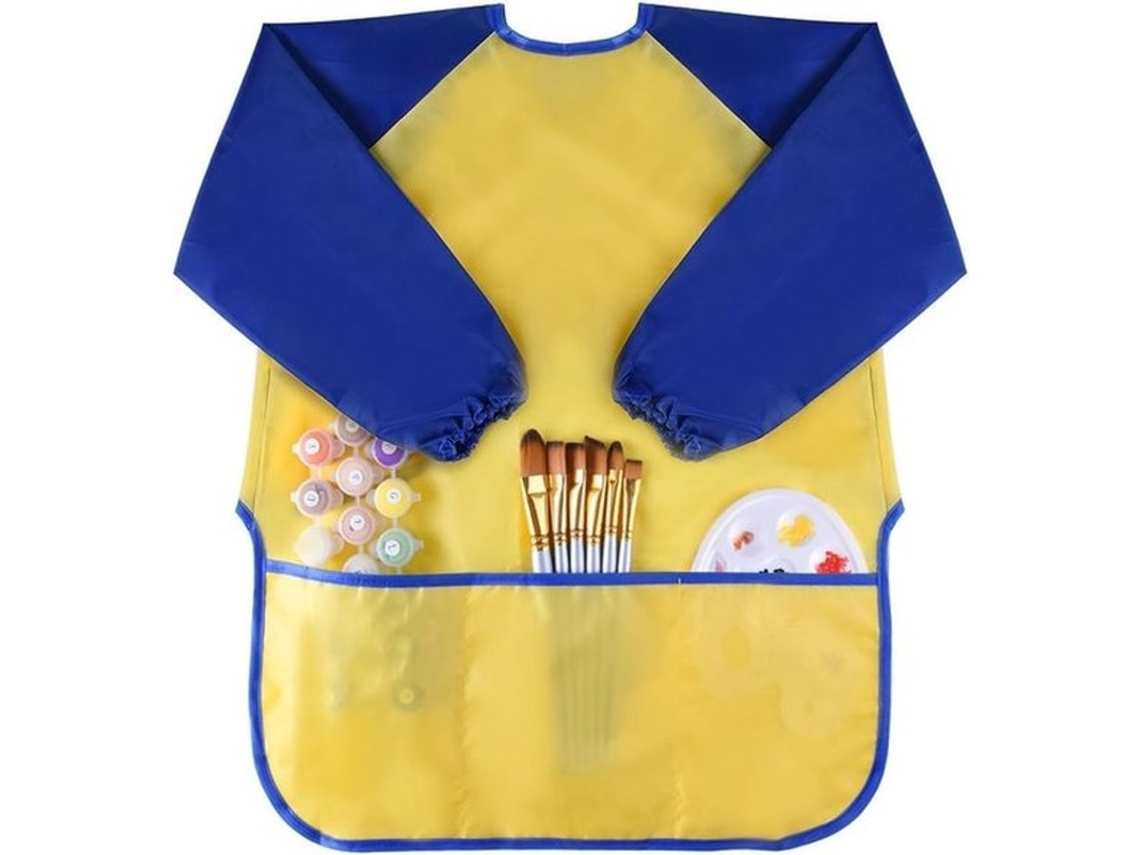 Escolha Sólida - Schort Água-repelente - Schort Para Crianças - Manguito - Reutilizável - Resistente A Manchas E Odores - 52 X 65 Cm - Schort De Pinto
