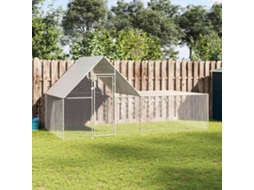 Vidaxl Galinheiro 4x2x2 M Aço Galvanizado