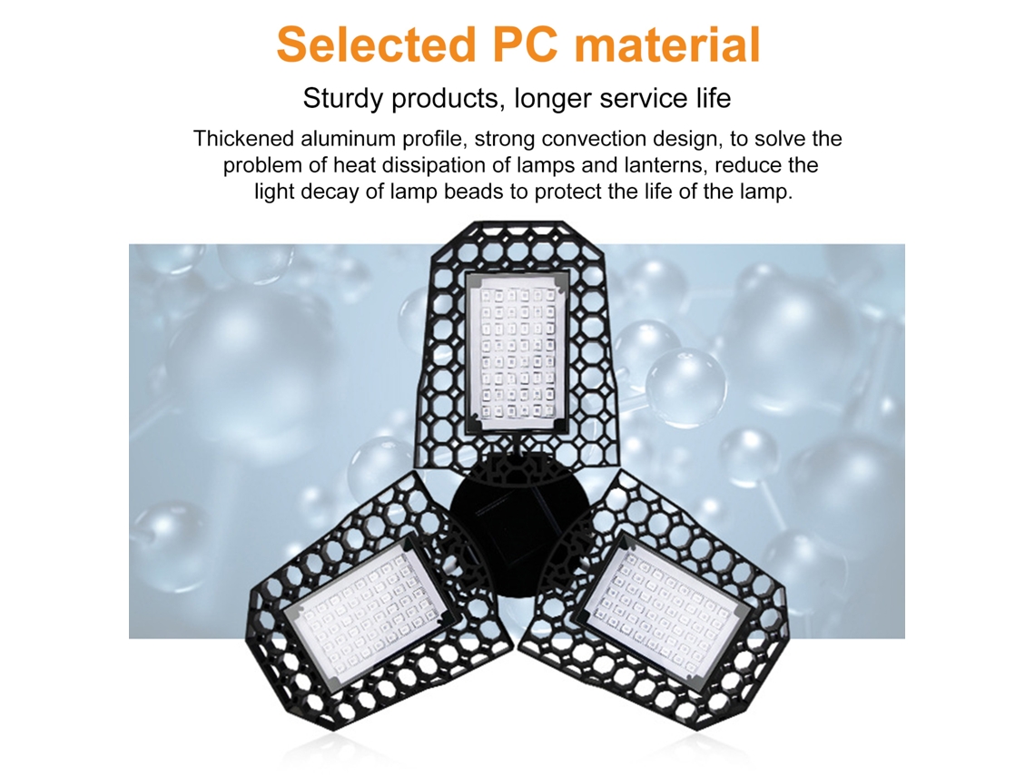 2026 luz de Crecimiento Led Plegable Espectro Rojo Y Azul para Plantas Con Trellis de Tres Hojas