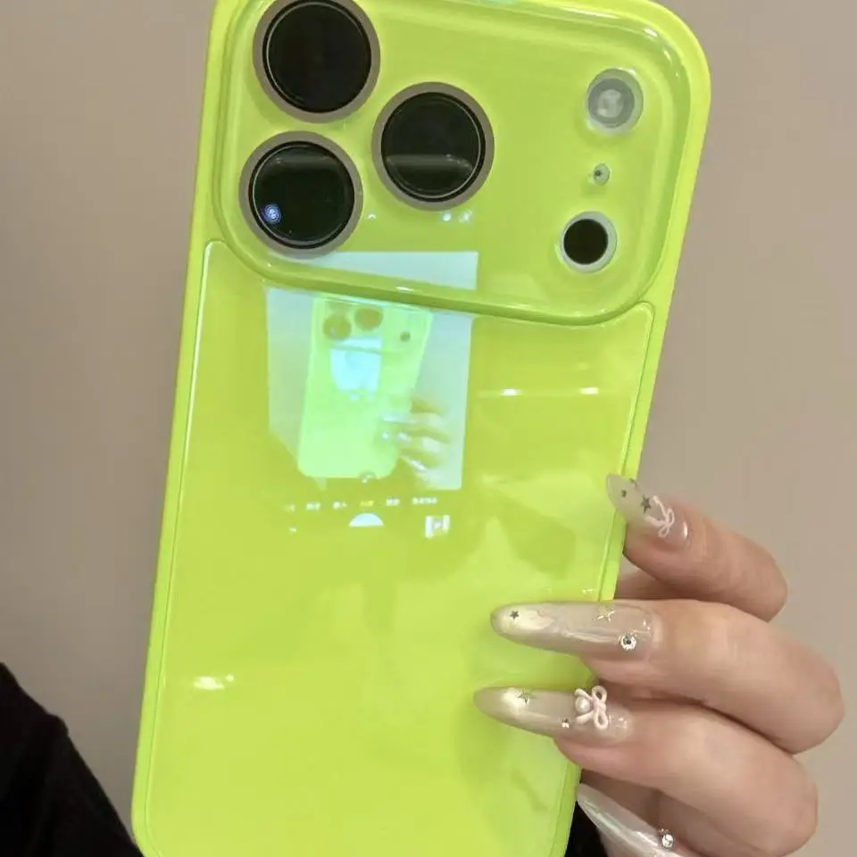 Capa De Câmera Em Vidro Temperado (verde Para Iphone 17) Com Moldura Resistente A Impactos.
