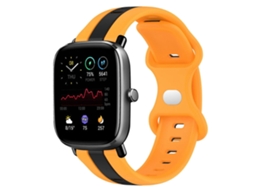 Pulseira De Silicone Bicolor Com Fecho Borboleta De 20 Mm Para Amazfit Gts 2 Mini