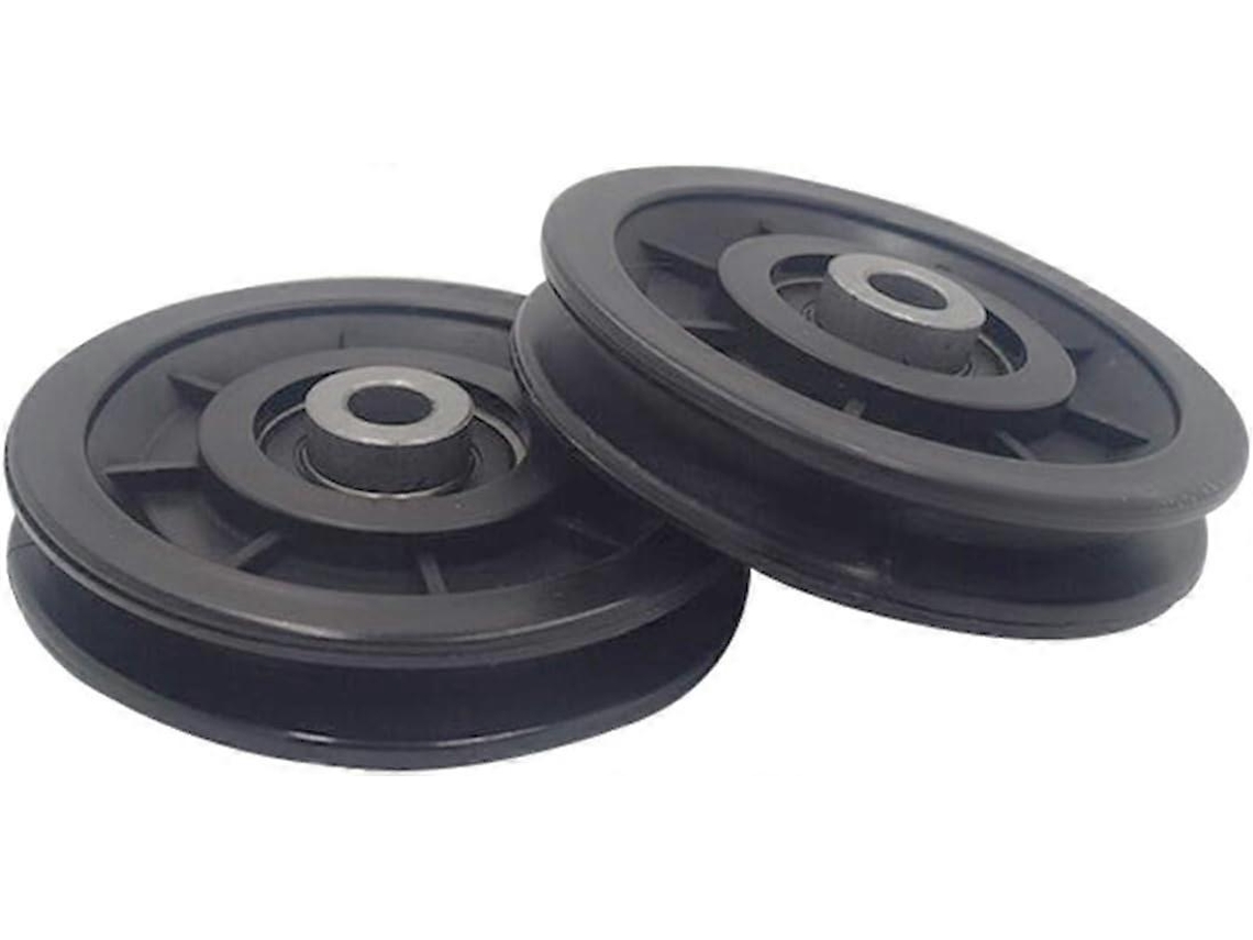 Polia omnidirecional de nylon de 90 mm com rolamento, para equipamentos de ginástica, portas de garagem e portões deslizantes, carga máxima de 300 kg.