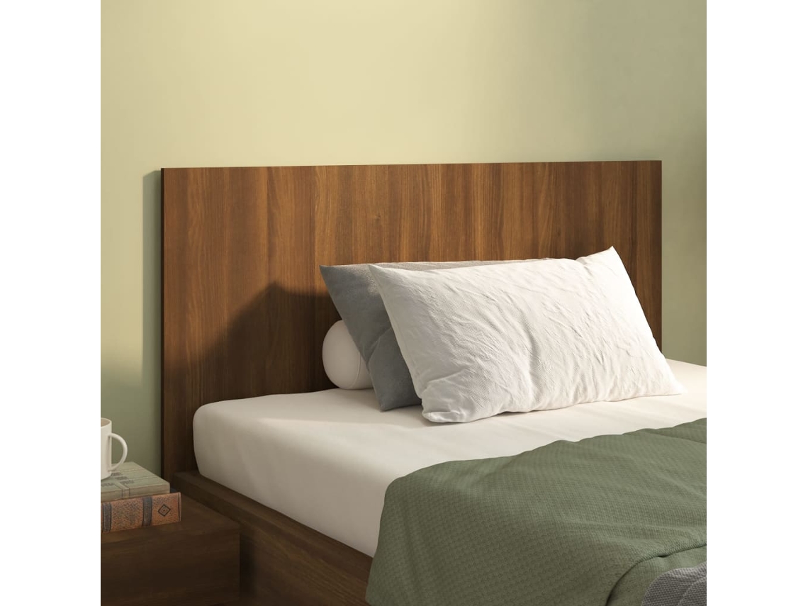 Vidaxl Cabeceira Cama 120x1,5x80cm Derivados Madeira Carvalho Castanho