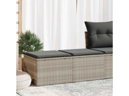 Vidaxl 2 Pcs Conjunto Sofás De Jardim C/ Almofadões Acácia E Vime Pe