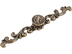 Cabo Longo Vintage Em Liga De Zinco Dourada, 166 Mm | Estilo Europeu