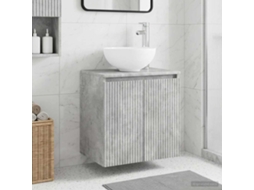 Vidaxl Vaidade Com Pia Suspensa Cinzento Cimento 49,5 X 41 X 64,5 Cm