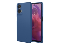 Capa De Celular Em Silicone Líquido Com Toque Aveludadoazul (capa De Silicone Líquido Com Toque Aveludado), Moto G04/g24/moto E14/g04s