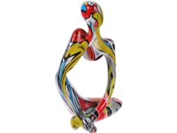 De Pensador Abstrato, Resina, Estilo Grafite, Decorativa Para Mesa, Escritório, Sala De Estar, Presente Artístico Gokoco