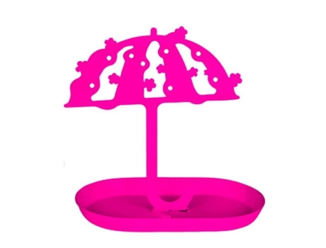 Guarda-chuva De Mulher Sud Trading Company Porta Joias Pares Metal Rosa (11 Cm)