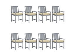 Garden Chair, Garden Chairs Vidaxl Cinzeto Madeira (n/a)