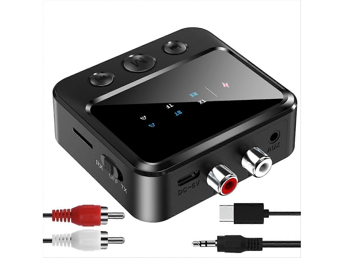5.4 Transmissor E Receptor De Áudio Bluetooth Adaptador 2 Em 1
