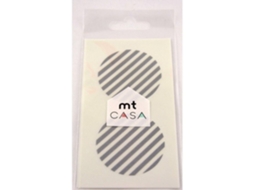 Fita Adesiva Washi, Seal, Adesivo Redondo E Washi, Listrado Prateado