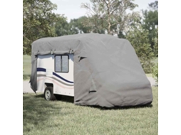 Vidaxl Capas Autocaravanas 570x235x275 Cm Tecido Não Tecido Cinzento
