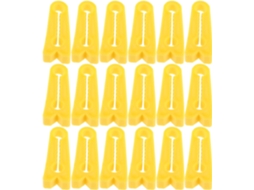 Almofada protetora de silicone autoadesiva para tâmaras, amarela, 40 unidades.