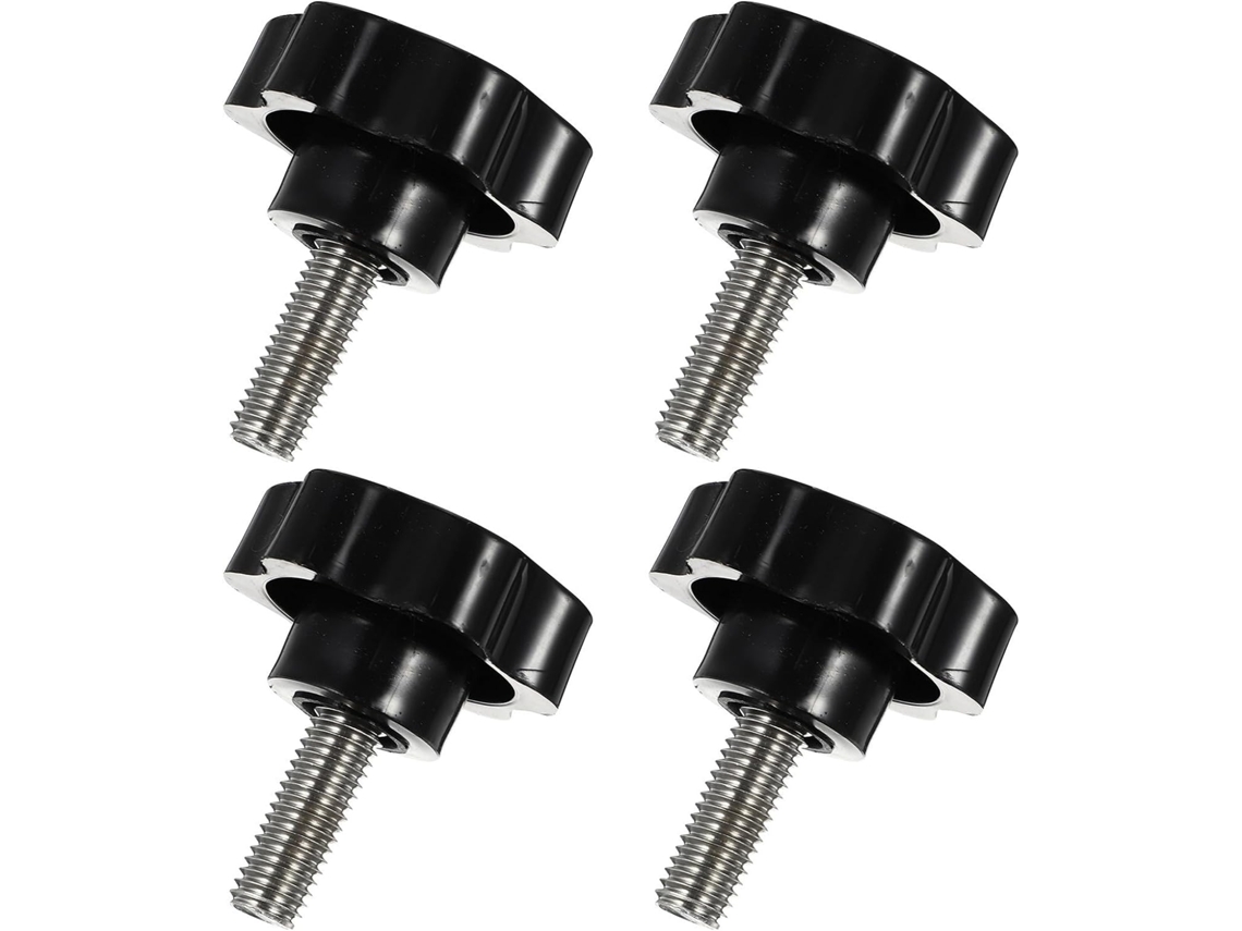 Botão De Aperto Em Formato De Estrela Em Abs E Aço Inoxidável, Conjunto De 4 Peças, Cabo M10 X 25
