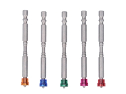 Bits De Chave De Parafuso Com Anel Magnético Haste Hexagonal 1/4 Polegada Aço Liga