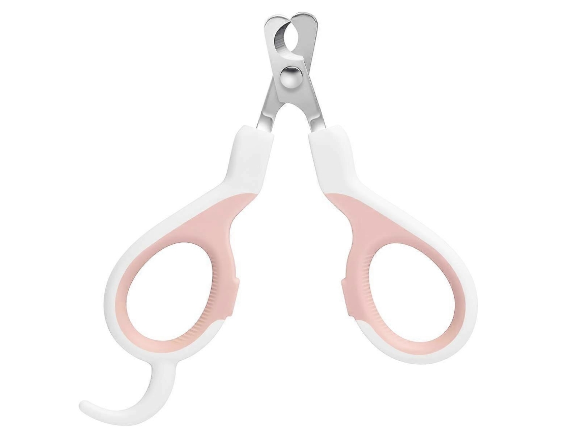 Cortador Unhas Pet Seguro Afiadas Roedores Pequeno Porte Rosa